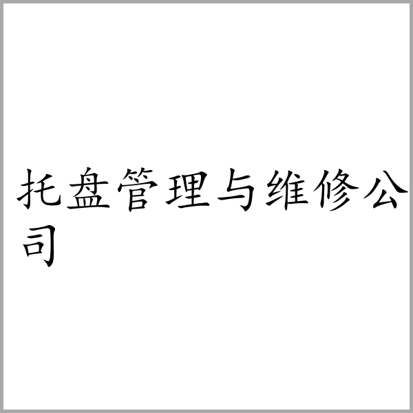 托盘管理与维修公司